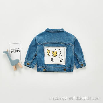 Atasan Kasual Jaket Denim Bayi Musim Bunga Dan Musim Luruh